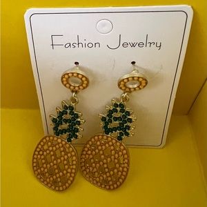 LAKO KULA pineapple pierced earrings.